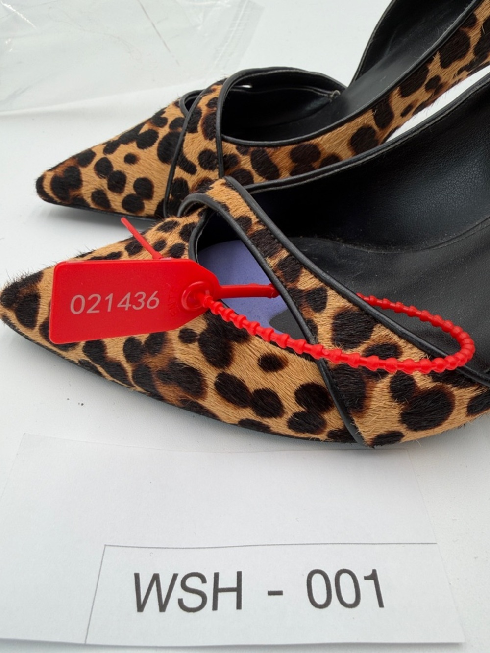 NINE WEST sz9 Calf Hair On Leopard Print Pump Heels - Picture 14 of 14
